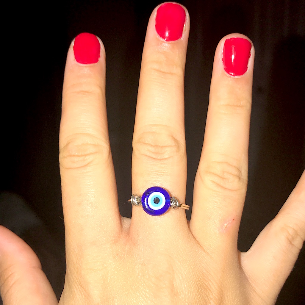 Mati Eye Wire Ring